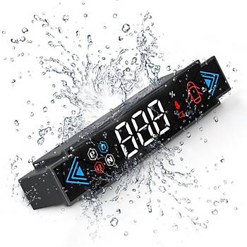 Tesla Model Y / Model oklu Fonksiyonu Gsteren Havalandrmaya Taklan Ekran Gstergesi, Siyah Renk