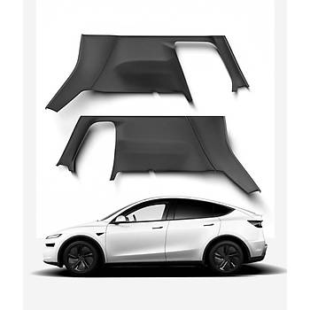 Tesla Juniper Arka Bagaj Kenarlar Koruyucu Bakaliti Seti, 2 Adet, Siyah Renk