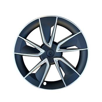 Tesla Juniper CELEST Jant Kapa Seti 19 n, Gri Siyah Kark Renk