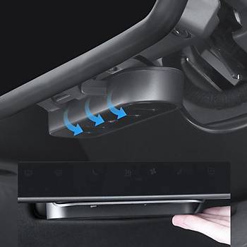 Tesla Model Y / Model 3  Katlanr Orta Konsol USB Girii Hzl arj 4' l Kablo Merkezi, Siyah
