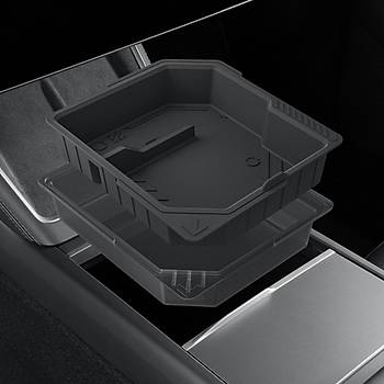 Tesla Juniper Orta Konsol Dzenleyici ift Katl , Techware Style, Siyah Renk