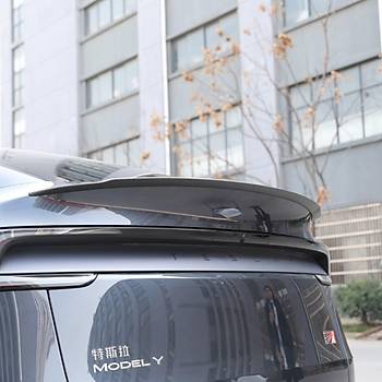 Tesla Juniper Arka Tampon Pro Tip Spoyleri Mat Karbon, Siyah Renk