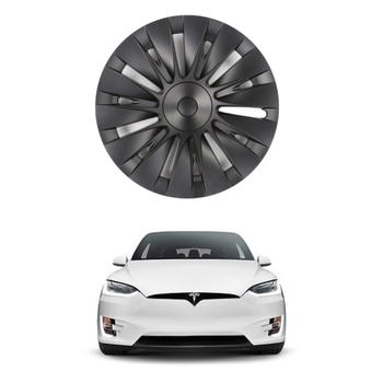 Tesla Model Y SOLAR Jant Kapa Seti 19 n, Mat Siyah Renk (4 Adet Set Olarak Satlmaktadr.)