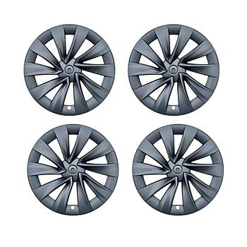 Tesla Juniper AURON Jant Kapa Seti 20 n, Mat Siyah Renk