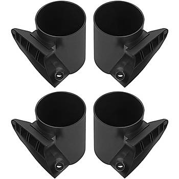 Tesla Model Y / Model 3 Kapya Taklan Bardak Tutucu 4'l Set, Siyah Renk