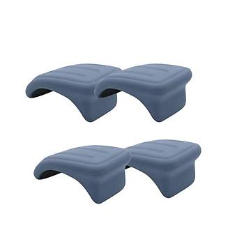 BYD Atto 3  Kap Ama Koruycu Silikon Pedleri, 4 Adet, Mavi Renk