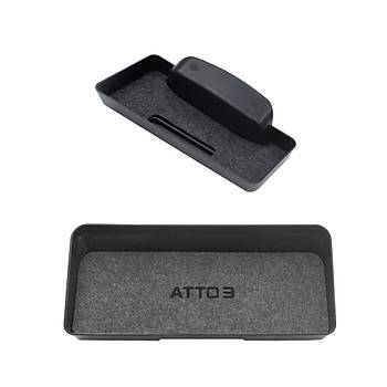 BYD Atto 3 n ve Orta Ekran Arkas Dzenleyici Seti,  Kaymaz Yzey Kaplamal, Siyah Renk