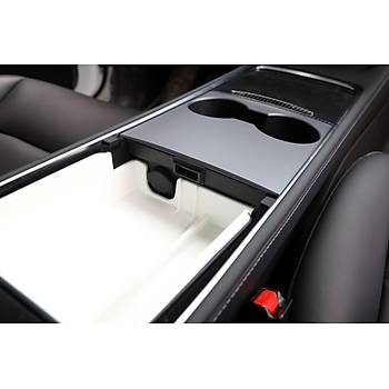 Tesla Model Y / Model 3 Kol Dayama  Dzenleyici  Siyah Gri ve Beyaz Renk Seenei le