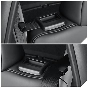 Tesla Model Y  Arka Koltuk Emniyet Kemeri Tutucusu Ask�s� 2 Adet Set, Siyah Renk