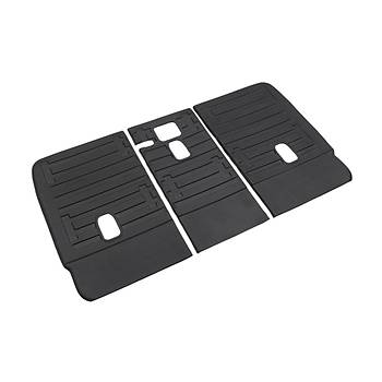 Tesla Model Y Arka Koltuk Kauuk Paspas Seti , Kabartma Desenli, Siyah Renk