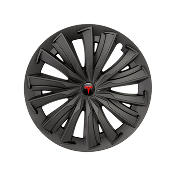 Tesla Model Y AIRY Jant Kapa Seti 19 n, Mat Siyah Renk  (4 Adet Set Olarak Satlmaktadr.)