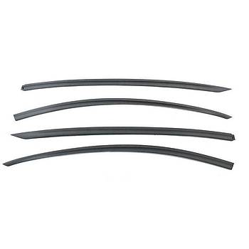 Tesla Model Y Cam Rzgarl Karbon Kaplama, 4 Adet Set Olarak, Mat Siyah Renk