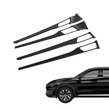 BYD SEAL U  Kap Hoparlr klar Kaplamas, 4 Adet, Karbon Kaplama Siyah Renk