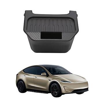 Tesla Juniper Arka Koltuk Ortasna Taklan Kapakl p Kutusu veya Saklama Alan, Siyah Renk