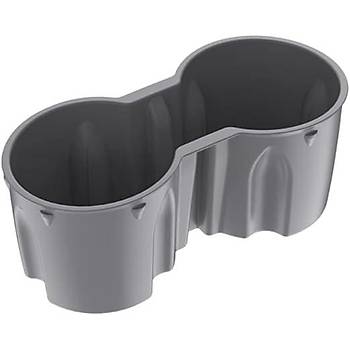 Tesla Model Y / Model 3 Orta Konsol Bardak Tutucu Gri ve Siyah Renk Seenei le