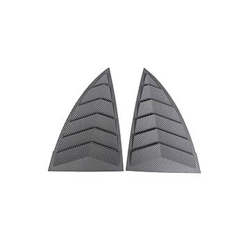 Tesla Model Y Yan Kelebek Cam Kapa Karbon Kaplama, 2 Adet Set Olarak, Mat Siyah Renk