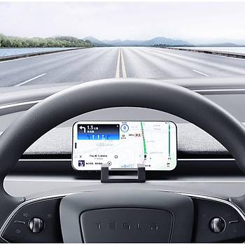 Tesla Model Y / Model 3 n Gse Taklan Telefon Tutucu Aparat, Siyah Renk