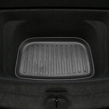 Tesla Juniper Arka Bagaj Havuzlu Kauuk Paspas, Alt Ksm, Siyah Renk Seenei le