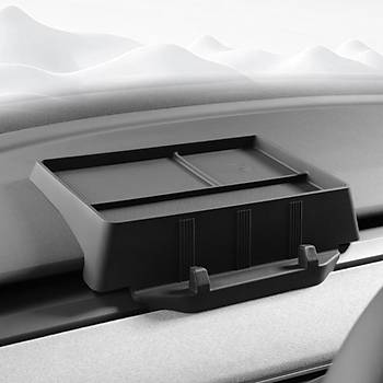 Tesla Model Y / Model 3 n Gse Taklan ok Amal Silikon Dzenleyici, Siyah Renk