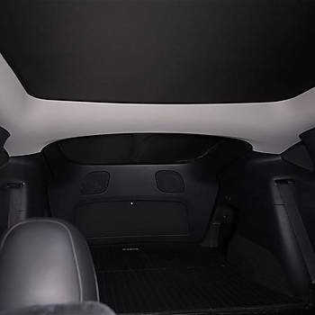 Tesla Model Y Tavan Perdesi Buz Kristal Kuma�, Siyah ve Gri Renk Se�ene�i �le