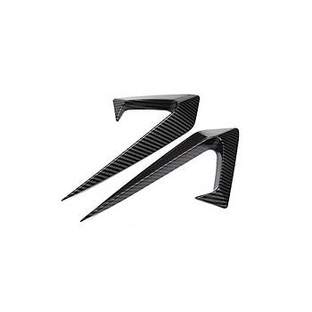 Tesla Juniper Yan Kamera �er�eve Kapa��, HW4.0, 2 Adet Set Olarak, Parlak Karbon Siyah Renk