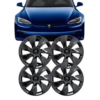 Tesla Model Y RADIANT Jant Kapa Seti 19 n, Parlak Siyah Renk Seenei le