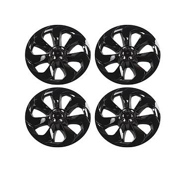 Tesla Model Y FUSION Jant Kapa Seti 19 n, Parlak Siyah Renk (4 Adet Set Olarak Satlmaktadr.)