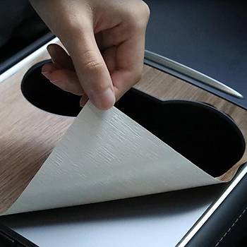 Tesla Model Y  / Model 3 Orta Konsol Ahap Kaplama Stiker,  2 Adet Set Olarak