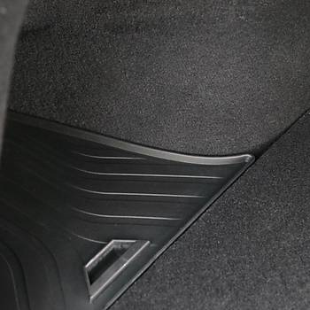 Tesla Juniper Arka Bagaj Sa ve Sol  Plastik Kapakl Saklama Kutular, 2 adet Set Olarak, Siyah Renk