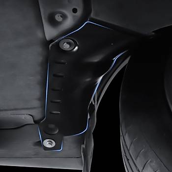 Tesla Model Y Soutma Borusu in Alt Koruma Plaka Seti, (Delmek Gerekmeyen Montaj)