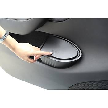 Tesla Model Y n Kaplar iin p Kutusu, 2 Adet Set, Mat Siyah