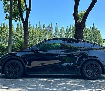Tesla Model Y BRIGHT Jant Kapa Seti 19 n, Mat Siyah Renk  (4 Adet Set Olarak Satlmaktadr.)