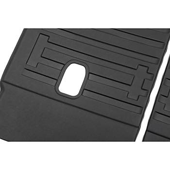 Tesla Model Y Arka Koltuk Kauuk Paspas Seti , Kabartma Desenli, Siyah Renk