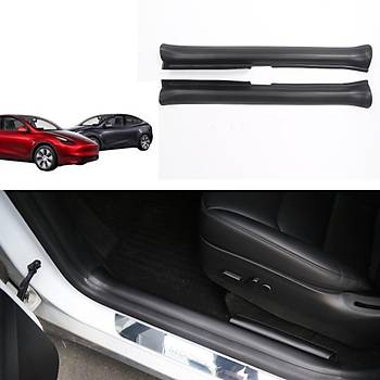 Tesla Model Y n Kaplar iin izilmez ve Dayankl Kap Eii Bakaliti, 2 Adet Set Olarak, 3D Karbon