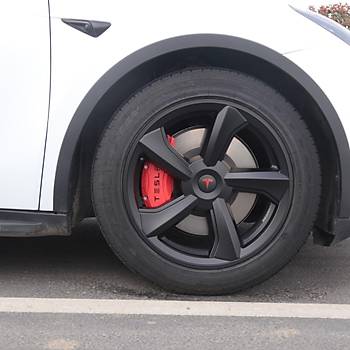 Tesla Juniper LUMIN Jant Kapa Seti 19 n, Mat Siyah Renk