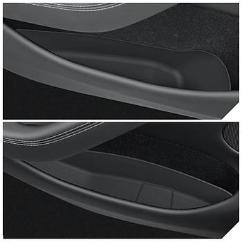 Tesla Juniper Kapya Taklan Geni Dzenleyici 4'l Set, Siyah Renk