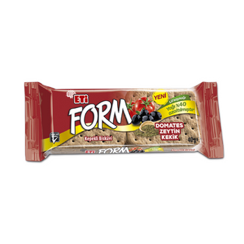 Form Domates, Zeytin ve Kekikli Kepekli Biskvi