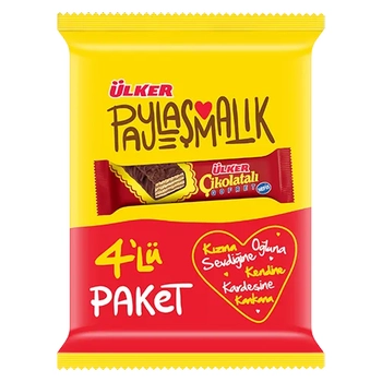 lker ikolatal Gofret 4'l Paket 144 g