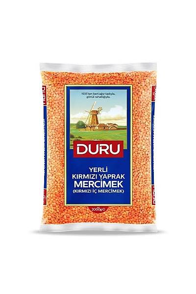 Yerli K�rm�z� Yaprak Mercimek (K�rm�z� �� Mercimek) 2000g