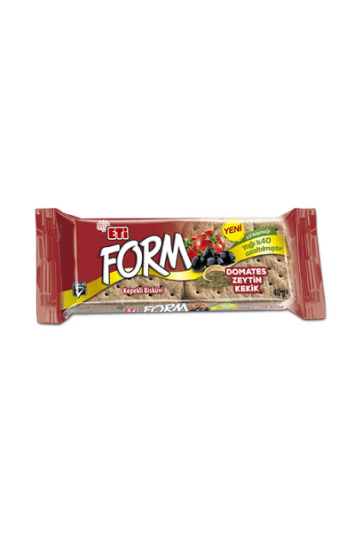 Form Domates, Zeytin ve Kekikli Kepekli Bisk�vi