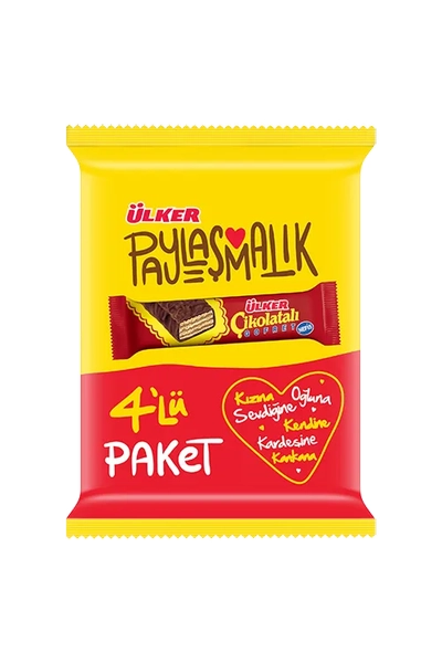 �lker �ikolatal� Gofret 4'l� Paket 144 g