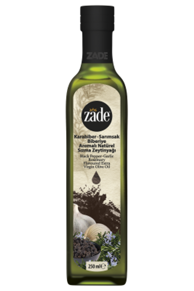 Karabiber-Sar�msak-Biberiye Aromal� Nat�rel S�zma Zeytinya�� 250 ml (Cam)