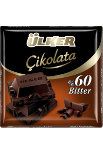 �lker Bitter Kare �ikolata %60 Kakaolu 60 G