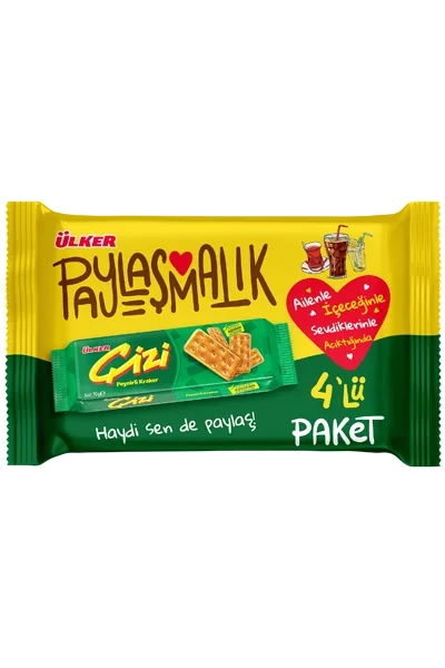 �lker �izi Peynirli Kraker 4'l� Paket 280 g