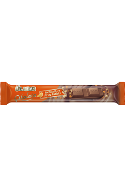 �lker Pirin� Patlakl� Portakall� S�tl� �nce Baton �ikolata 14 g