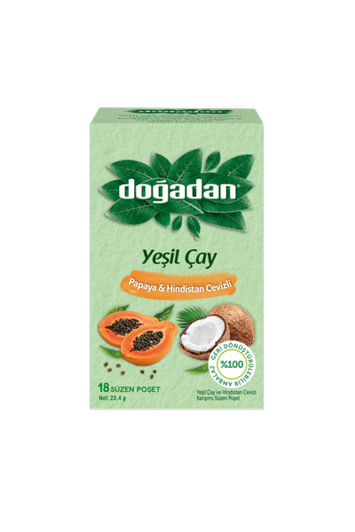 Ye�il �ay Papaya Hindistan Cevizli