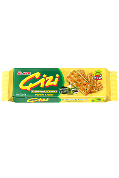 �lker �izi Zeytinya�l� Kekikli Peynirli Kraker 70 g