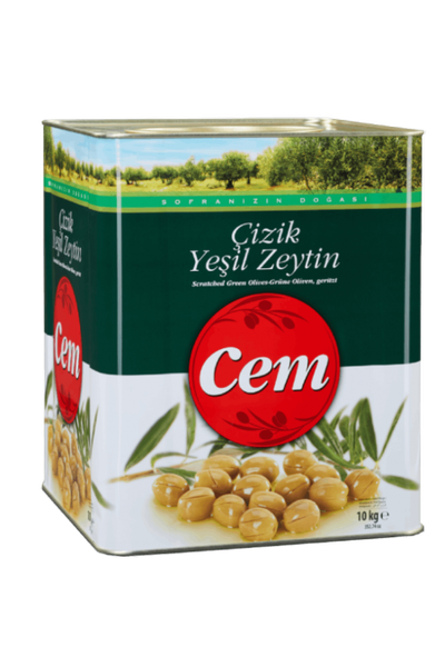 Cem �izik Ye�il Zeytin 10 kg