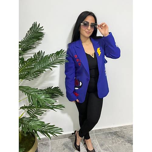 Tasarm Nakl Blazer Ceket Saks