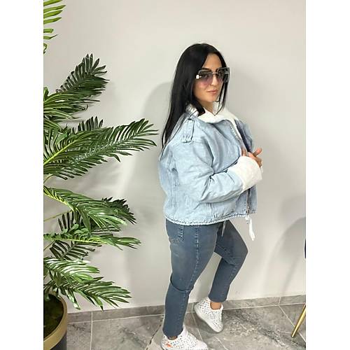 Pelu Detayl Kot Ceket